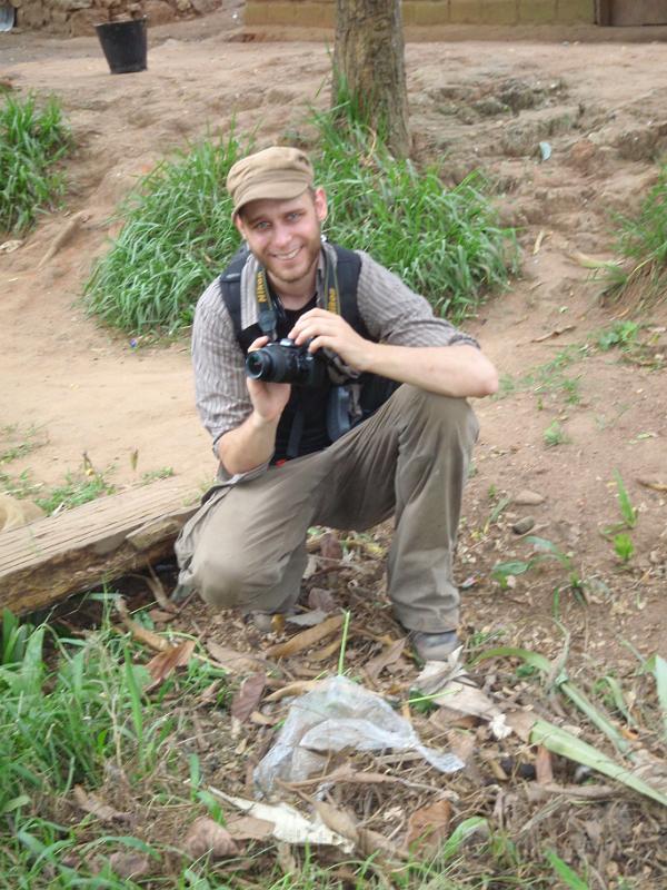 11 Wannes- a young Belgian scientists who's doing research on carbon samples in the soil of the Luki reserve.jpg